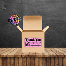 Load image into Gallery viewer, Rainbow thank you Label
