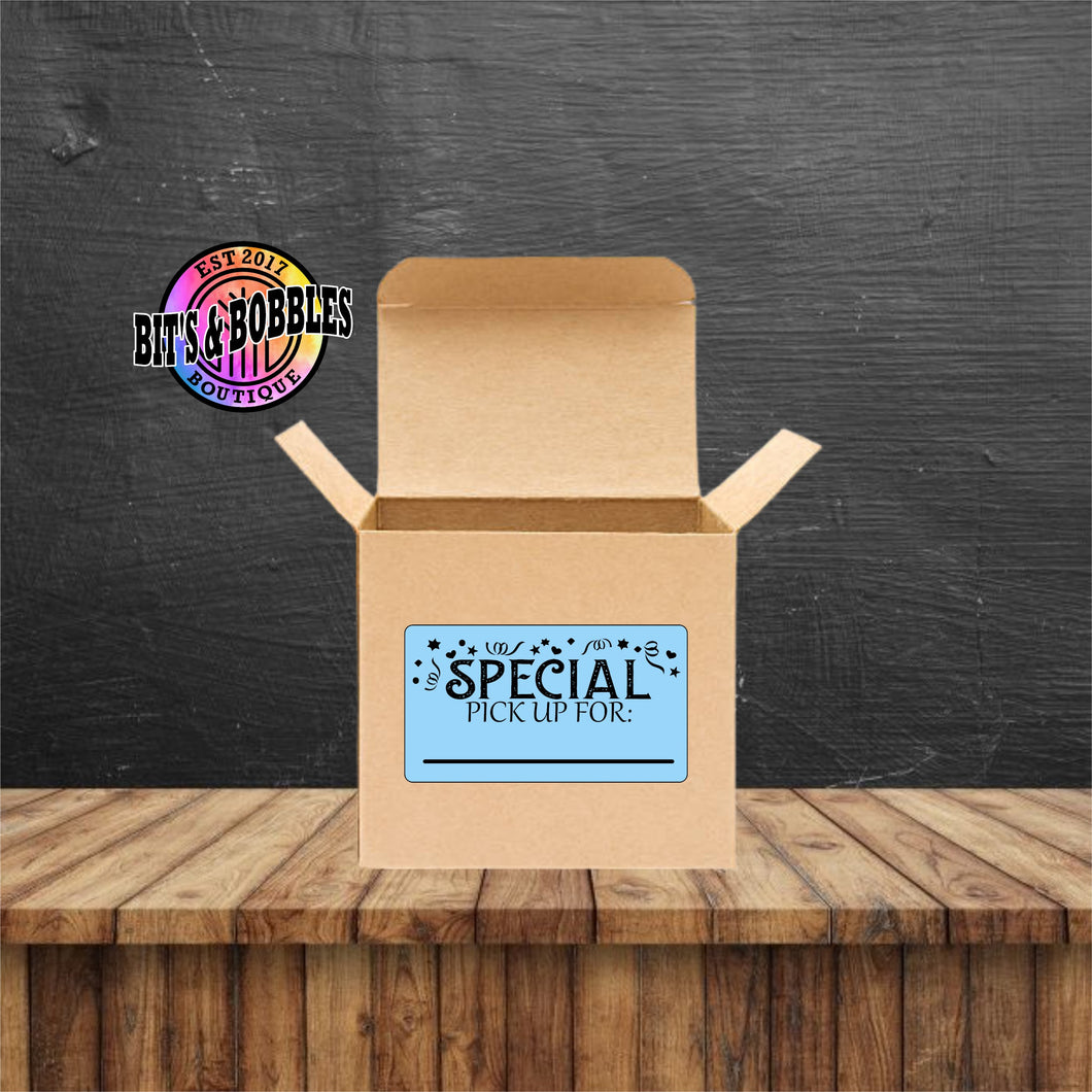 Special pick up Label