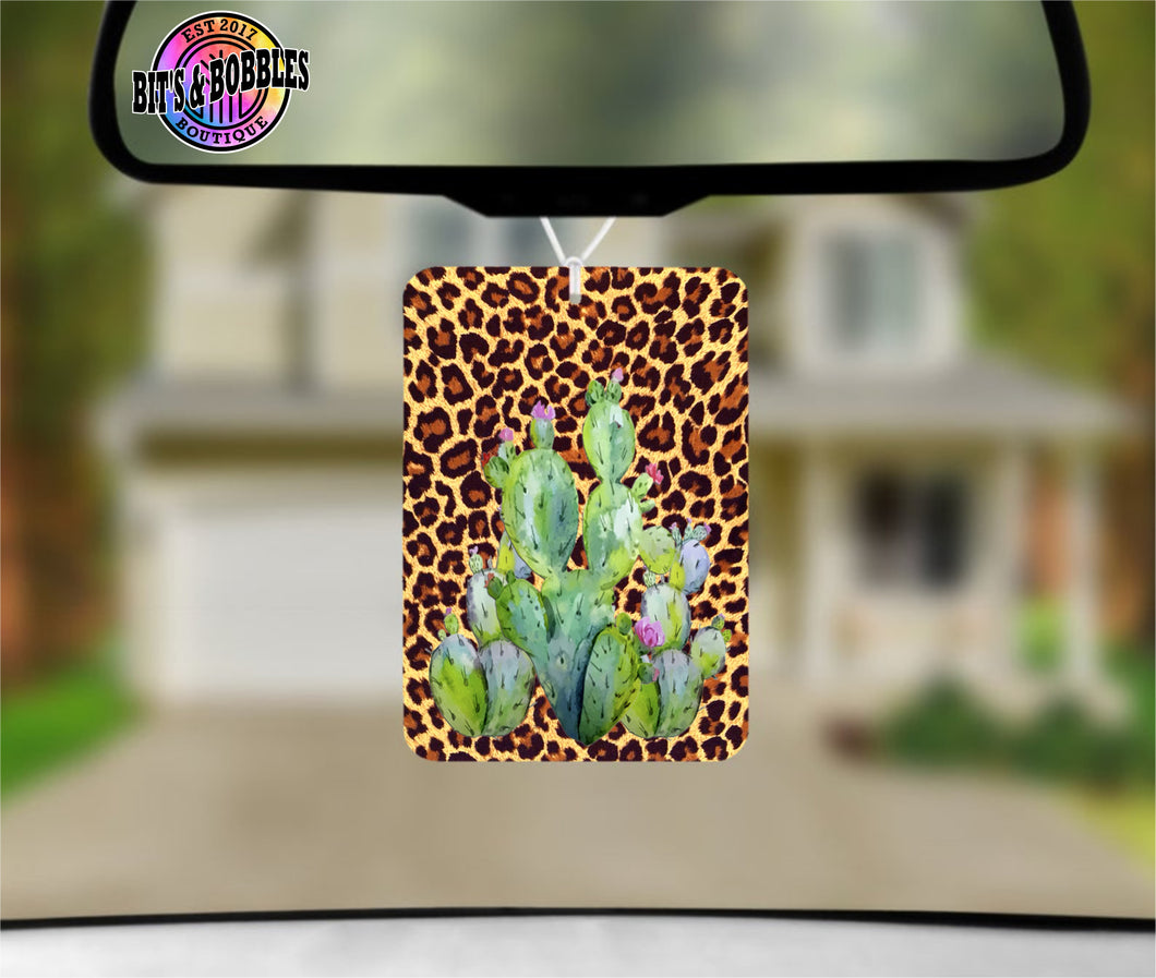 Leopard Cactus Air Freshener