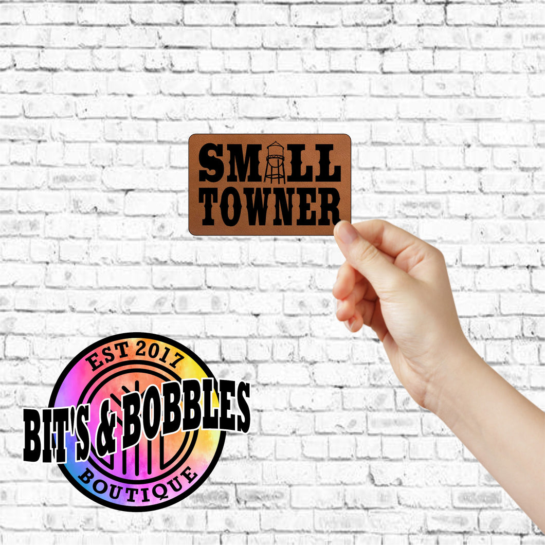 Small Towner leather patch