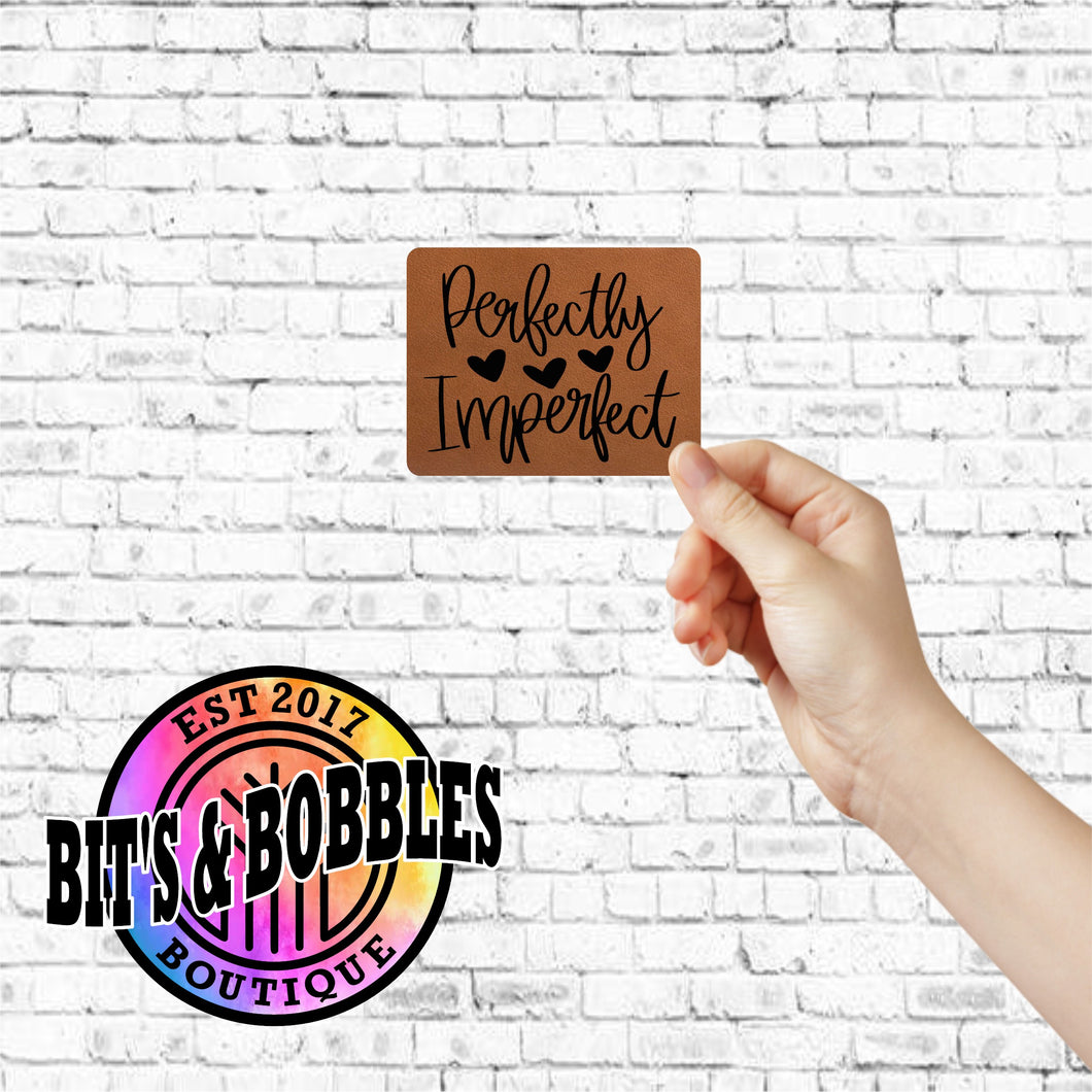 Perfectly Imperfect leather patch
