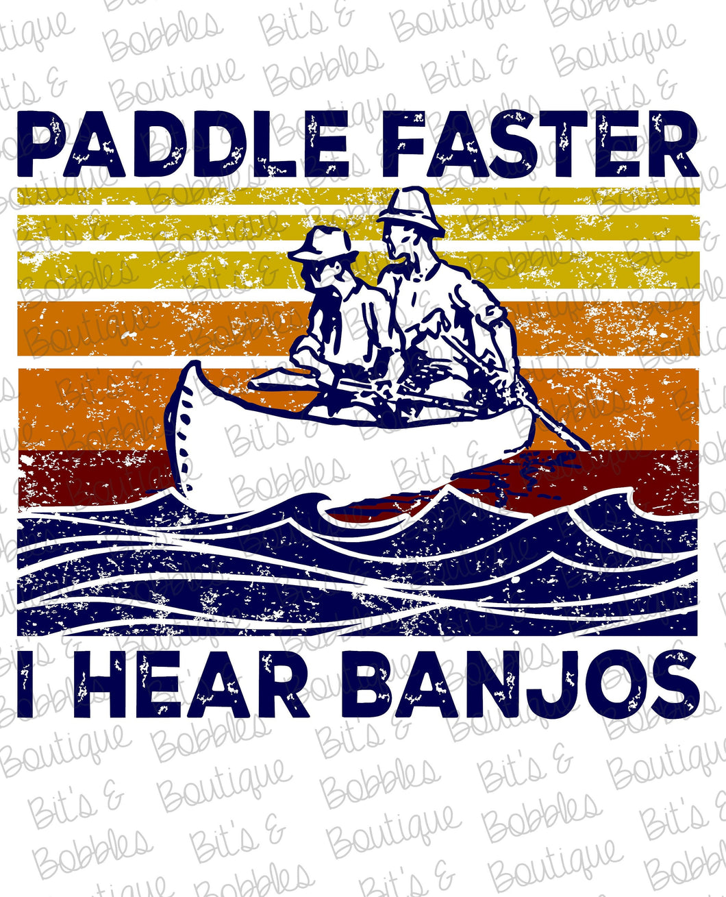 paddle faster I hear banjos