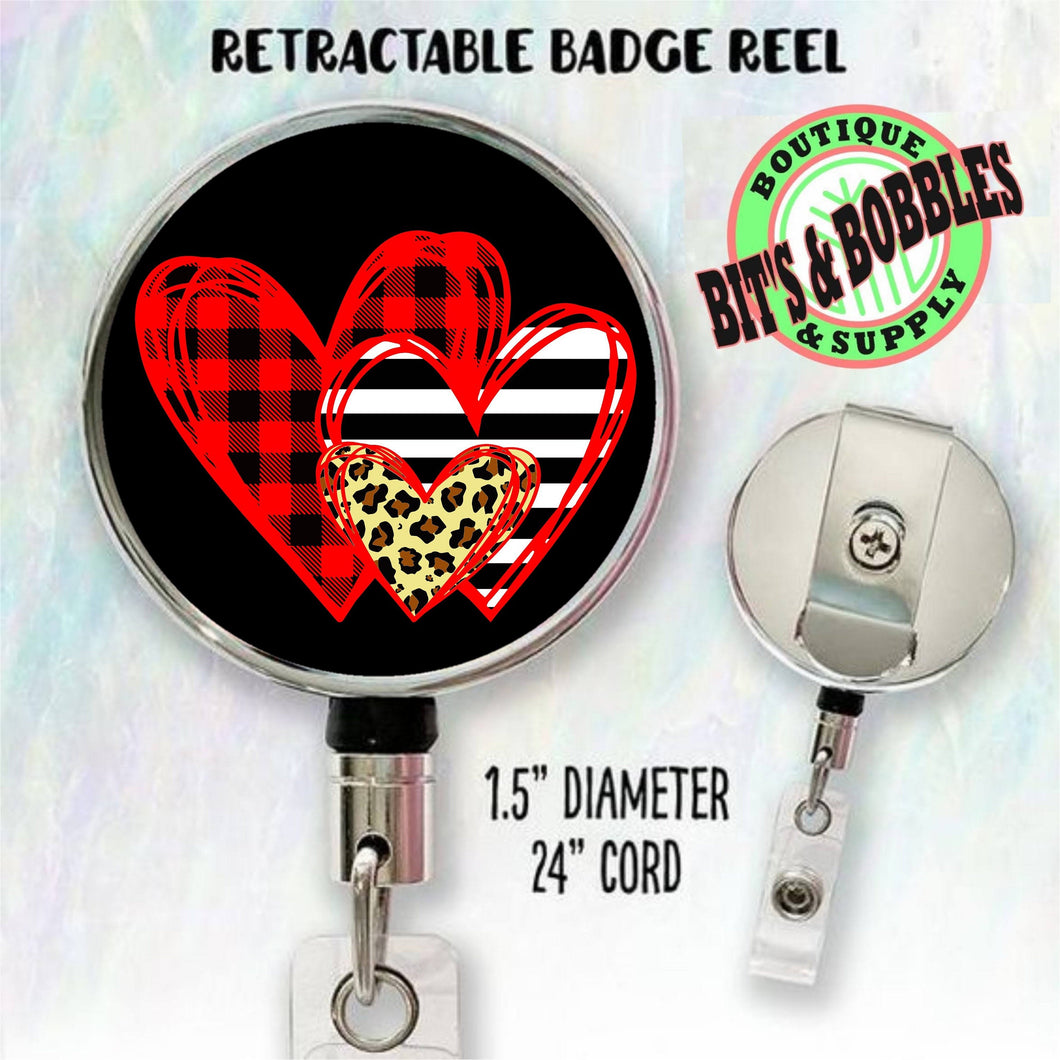 heart badge reel