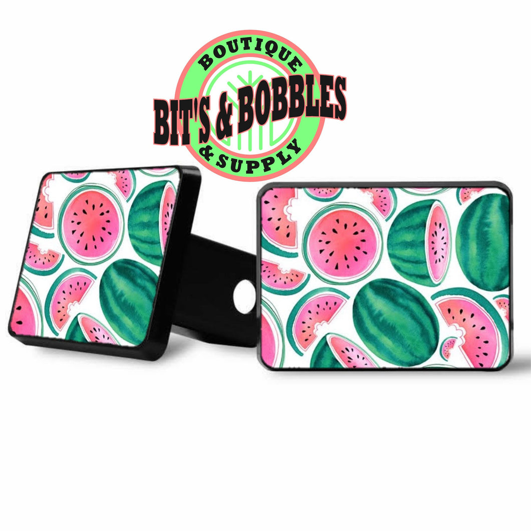 watermelon pattern trailer hitch cover