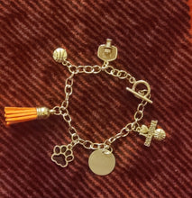 Load image into Gallery viewer, basketball charm bracelet
