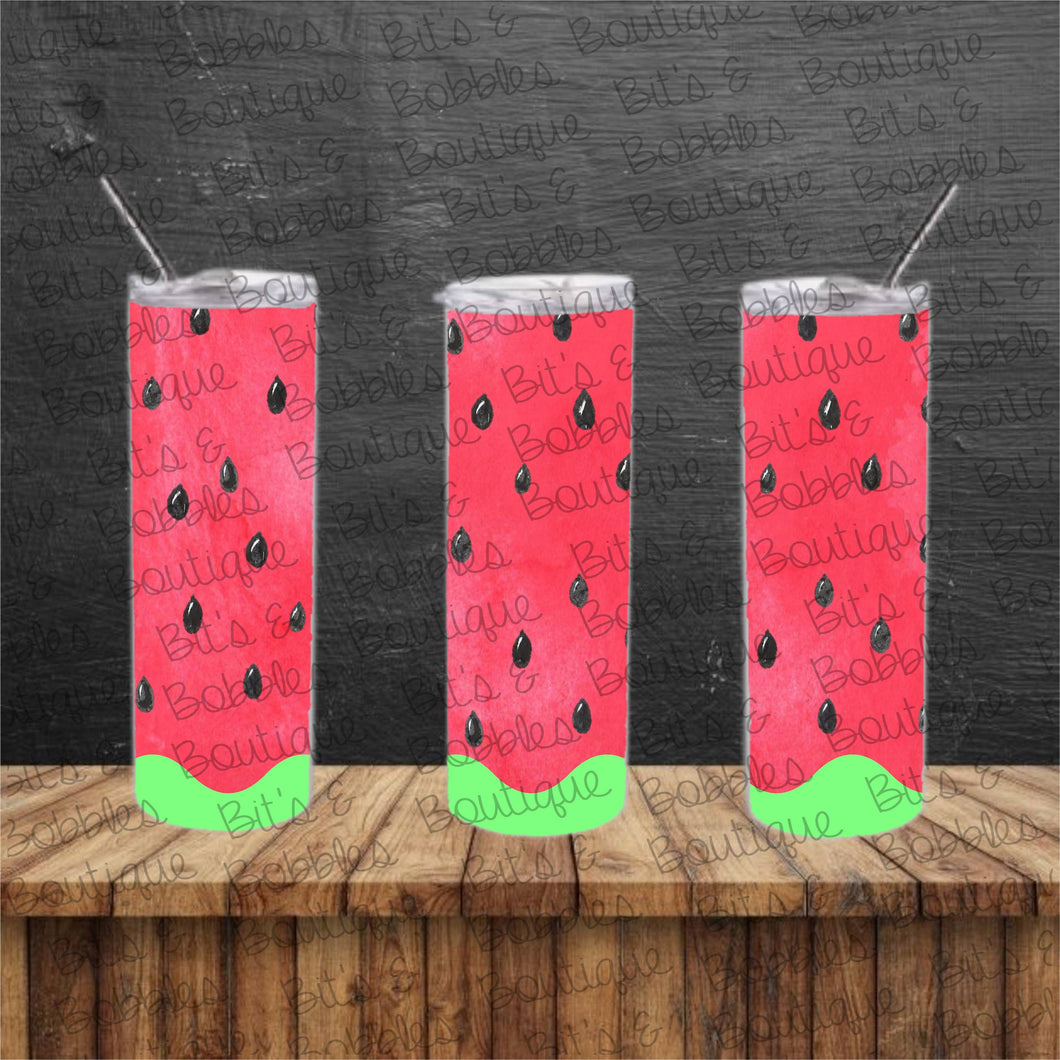 watercolor watermelon tumbler wrap