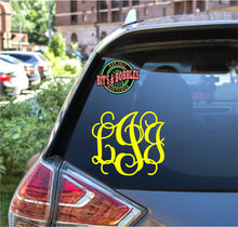 Load image into Gallery viewer, vine monogram decal
