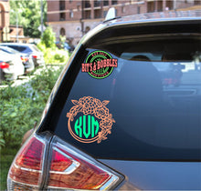 Load image into Gallery viewer, floral border monogram decal

