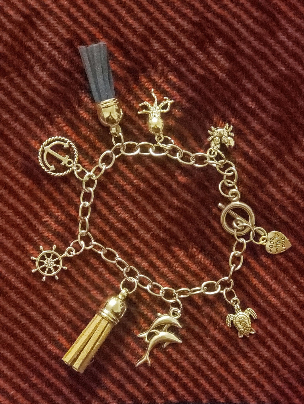 beach charm bracelet