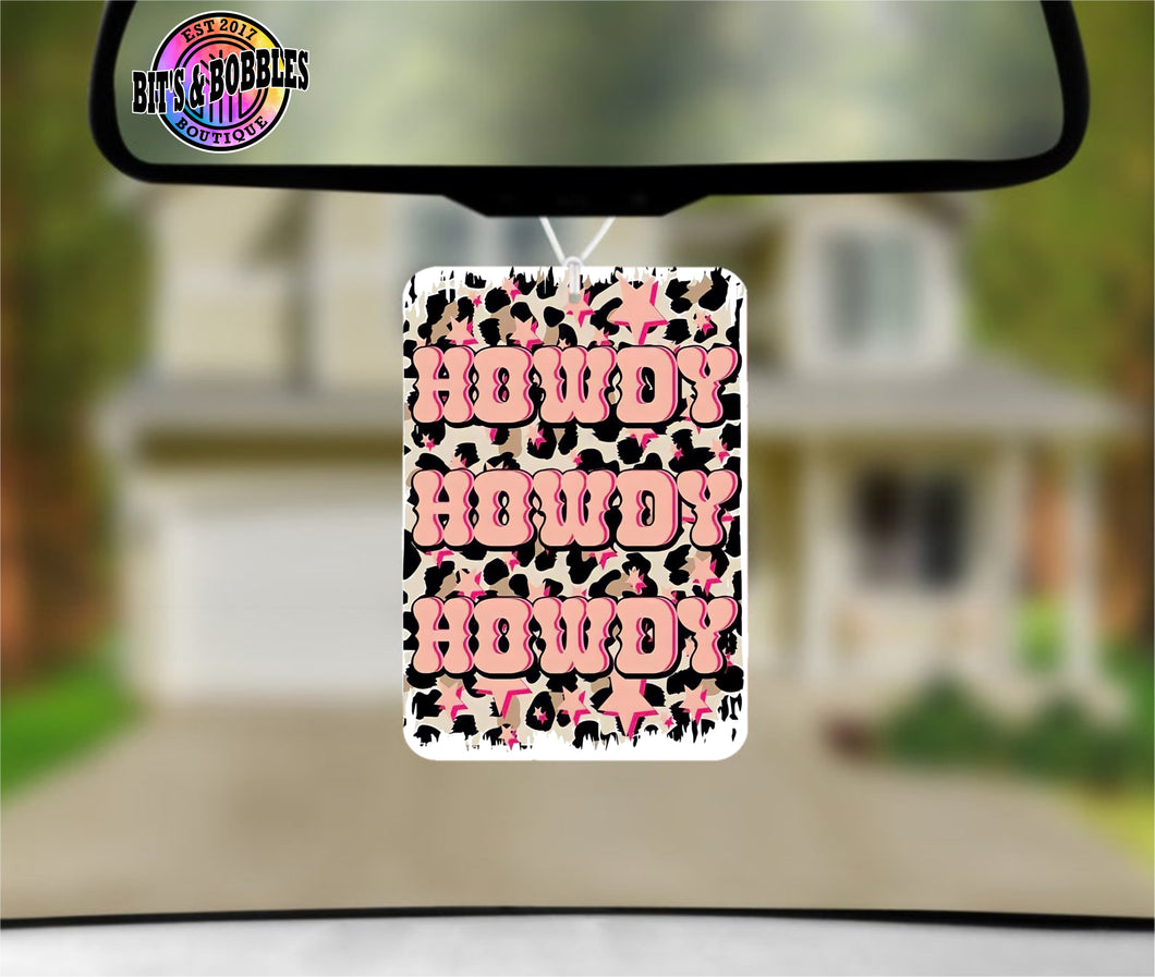Howdy Leopard Air Freshener